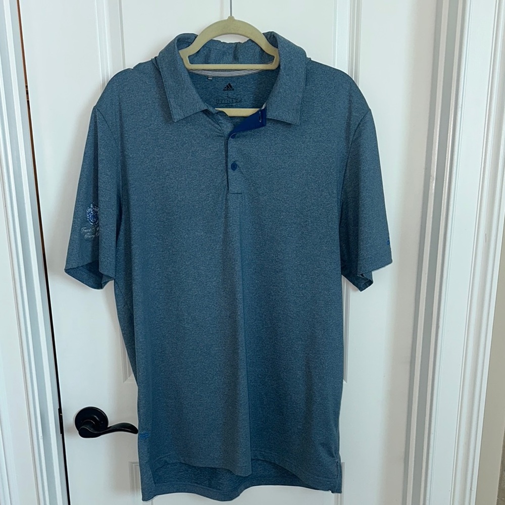Men's Blue Adidas Polo Golf Shirt